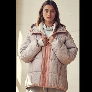 Free People Movement Parker Packable Puffer Jacket Coat Mauve S sold out!!